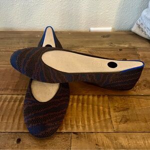 EUC Rothy’s Sapphire Zebra Squares Size 7